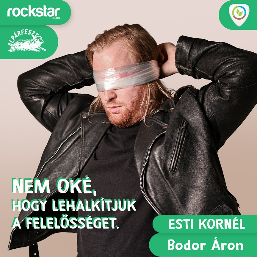 Szemeteszsákkal sokkol az Esti Kornél zenekar!
