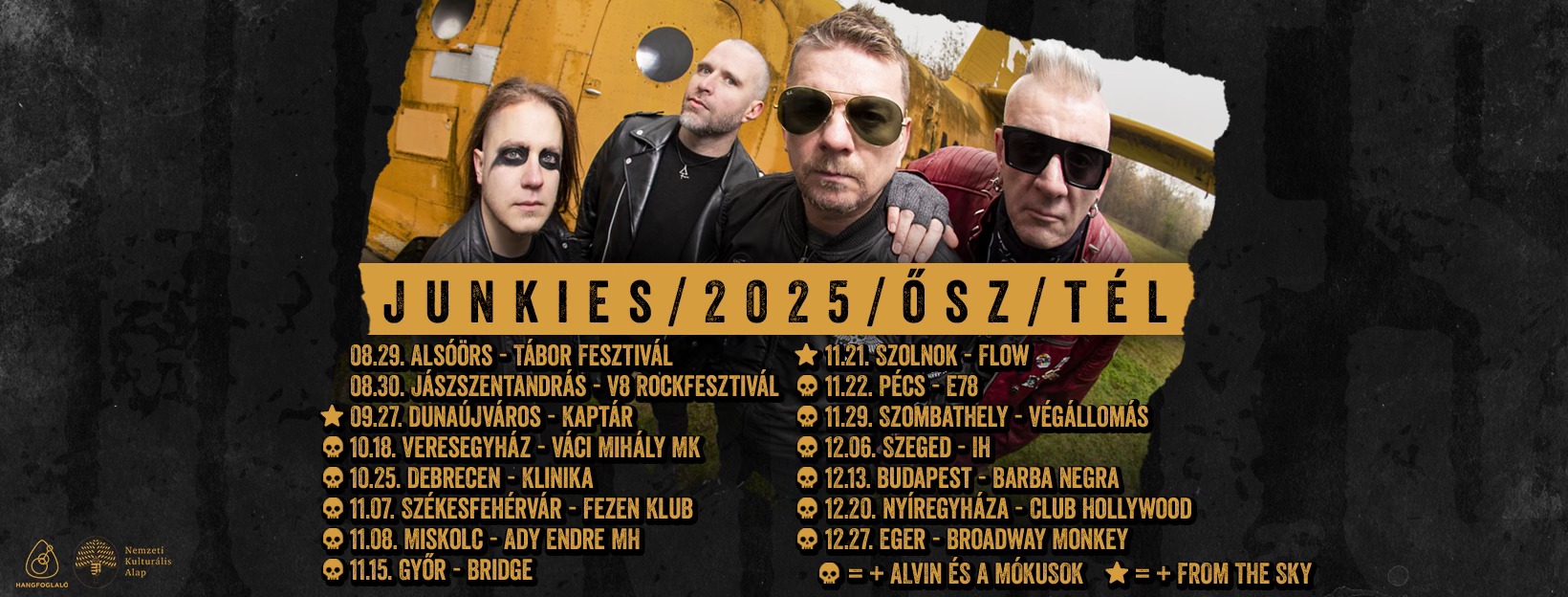 Junkies - Utoljára a 'Viszlát' kapott szöveges videót a 'Tabu 25' albumról!